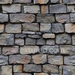 seamless Seamless 3D Weathered Stone Wall PBR Texture with Natural Erosion and Varied Gray-Brown Tones texture 8k free download PBR
