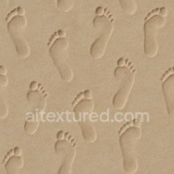 seamless Seamless 3d texture pbr 8k barefoot marks in fine sand with smooth surface finish texture 8k free download PBR