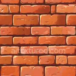 seamless Seamless 3D PBR Texture of Cracked Red Brick Wall with Weathered Surface texture 8k free download PBR