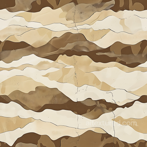 Desert Camouflage PBR Texture with Layered Organic Patches seamless Color Camouflage PBR texture