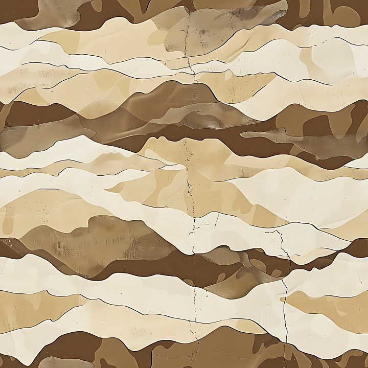 Desert Camouflage with Layered Organic Patches seamless PBR texture preview