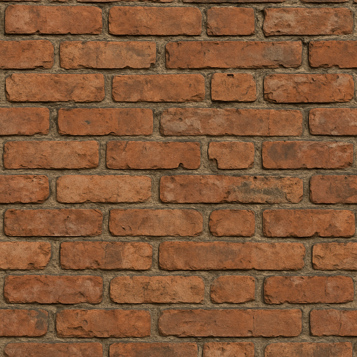 Aged Clay Brick seamless PBR texture preview
