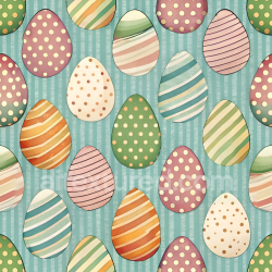 seamless Seamless 3D PBR Texture Featuring Pastel Easter Eggs on Striped Background texture 8k free download PBR
