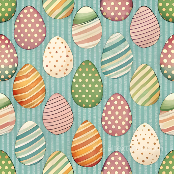 Featuring Pastel Easter Eggs on Striped Background All Easter Digital paper texture preview