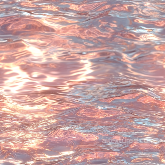 Water Texture Featuring Shimmering Rose Gold Liquid Surface Water texture preview