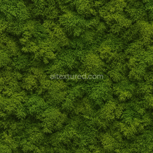 Patterned Forest Moss Texture Seamless 1024X1024