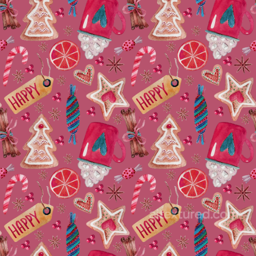 Featuring Hand-Painted Christmas Digital Paper Elements seamless All Christmas Digital paper PBR texture
