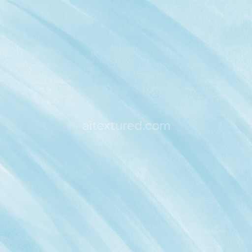 Seamless 3D PBR Texture of Soft Light Blue Watercolor Wash