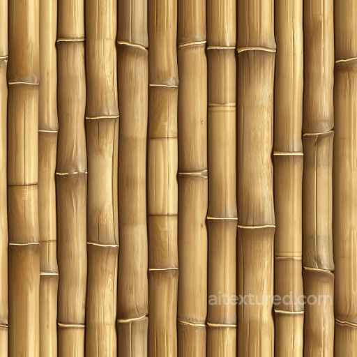 Bamboo Wood PBR Texture with Natural Grain and Nodes seamless Wood PBR texture