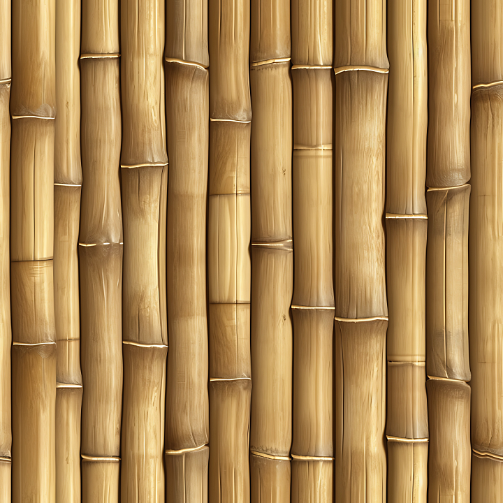 Bamboo Wood with Natural Grain and Nodes seamless PBR texture preview
