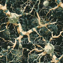 seamless Seamless 3D Organic Neuron-Inspired Camouflage PBR Texture with Abstract Branching Pattern texture 8k free download PBR