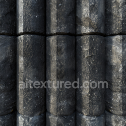 seamless Seamless 3D Basalt Column Stone PBR Texture with Weathered Dark Rock Surface texture 8k free download PBR