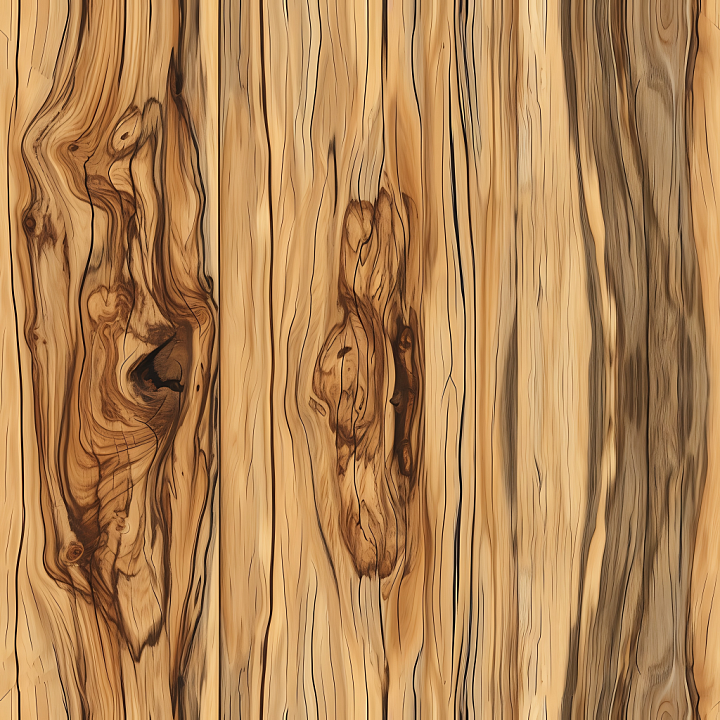 Rustic Pine Wood Planks with Knots and Grain Detail seamless PBR texture preview