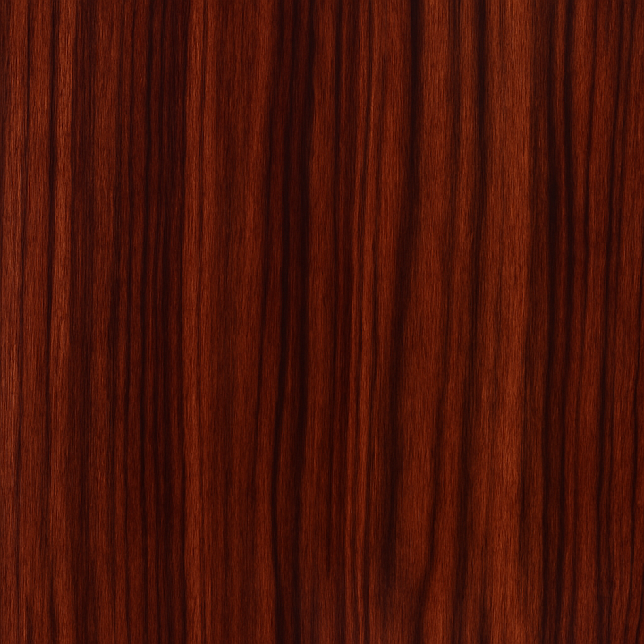 Rosewood With Glossy Finish And Striped Grain For Furniture Wood seamless PBR texture preview