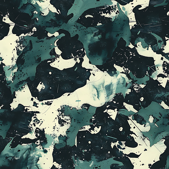 Featuring Abstract Urban Camouflage with Large Irregular Blotches seamless PBR texture preview