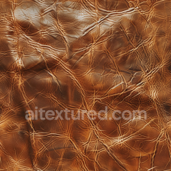 seamless Seamless 3D PBR Distressed Brown Leather Texture with Deep Wrinkles and Natural Grain texture 8k free download PBR