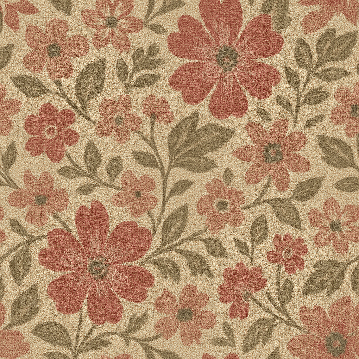 Coarse Floral Pattern seamless PBR texture preview