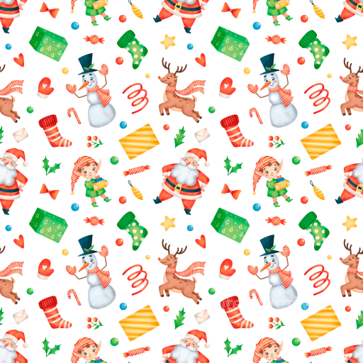Featuring Colorful Christmas Digital Paper Pattern seamless All Christmas Digital paper PBR texture