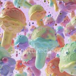 seamless Seamless 3D Inflated PBR Texture of Pastel Glossy Bubbled Surfaces texture 8k free download PBR