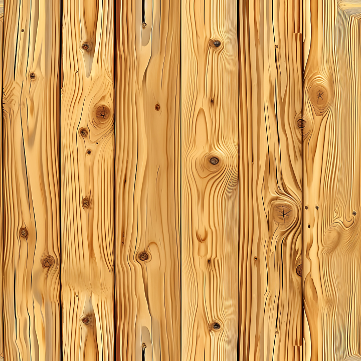 Light Pine Wood Planks with Distinctive Knots and Grain seamless PBR texture preview