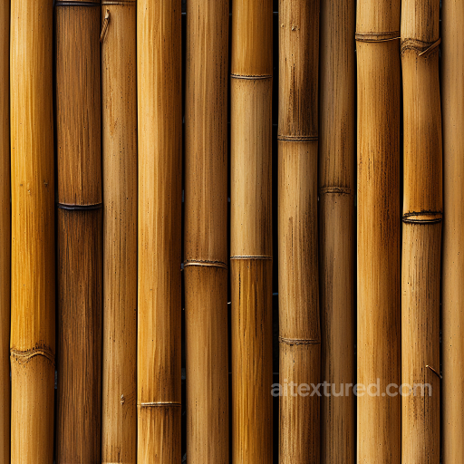 Vertical Bamboo Culms Seamless Texture with Natural Color Variation and Nodes seamless Bamboo PBR texture