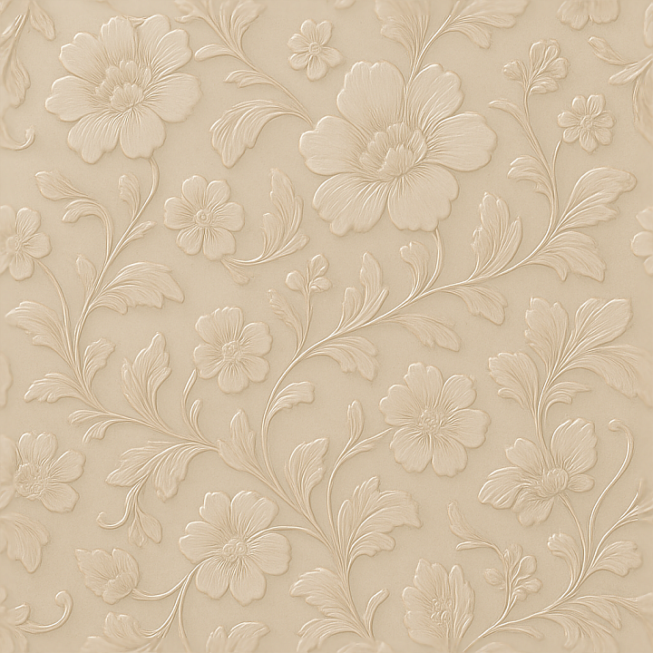 Wallpaper Of Elegant Floral Satin With Subtle Embossed Pattern seamless PBR texture preview