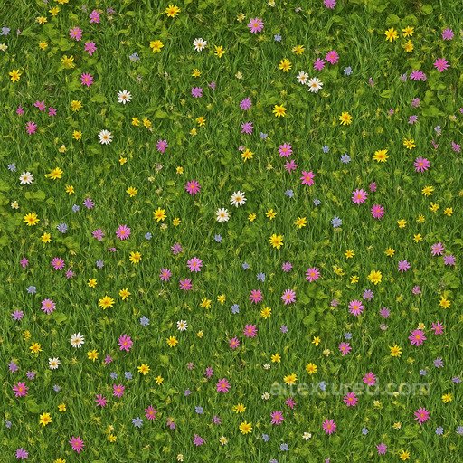 Detailed Meadow Texture seamless Grass PBR texture