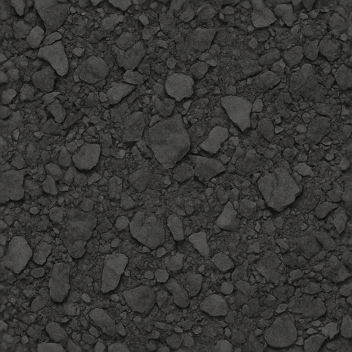 Coal Flakes Surface Matte Dry Charcoal Color seamless PBR texture preview