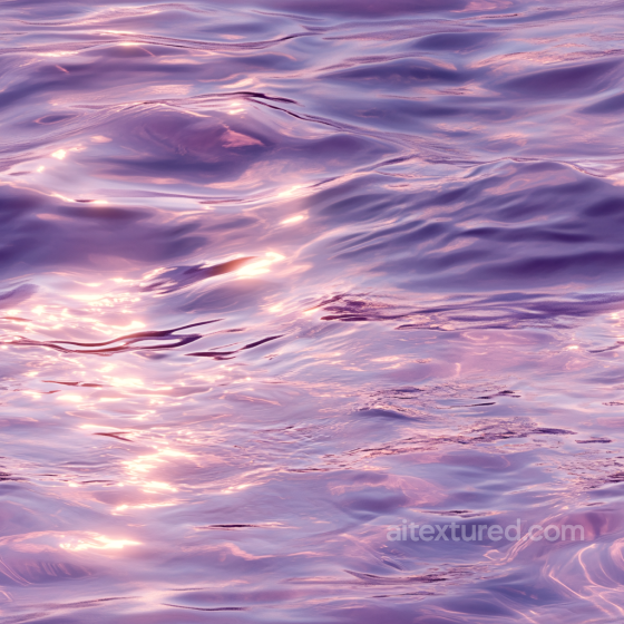 Water PBR Texture Featuring Calm Purple-Toned Subtle Waves and Reflective Highlights Water texture preview
