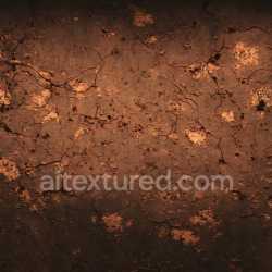 seamless Seamless 3D cracked rusty metal PBR texture with chipped corrosion and rich orange-brown tones texture 8k free download PBR