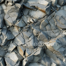 seamless Seamless 3D PBR Texture of Fractured Slate Rock Wall with Sharp Cracks and Layered Surfaces texture 8k free download PBR