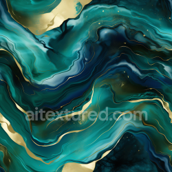 seamless Seamless 3D Blue and Green Marble Swirls PBR Texture with Gold Veins texture 8k free download PBR