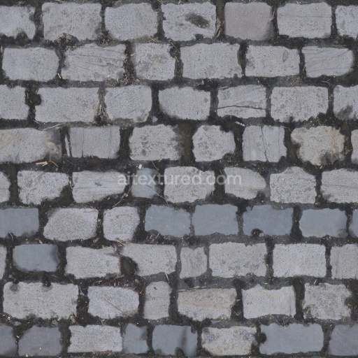 Paving Stones Seamless Tileable Textured Gray Urban Hardscape Natural Rough