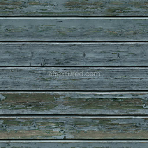 Painted House Wooden — Planks Painted House Blue Painted Planks — PBR seamless 3D texture