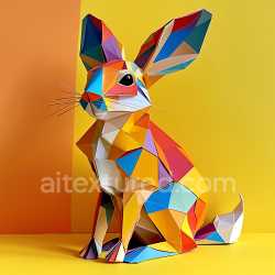 seamless Seamless 3D PBR Texture Featuring Colorful Bandicoot Origami Geometric Pattern texture 8k free download PBR