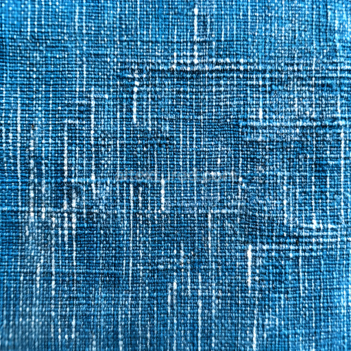 Seamless 3D Cracked Denim Fabric PBR Texture with Blue Worn Pattern