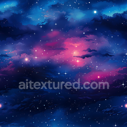 seamless Seamless 3D Space PBR Texture Featuring Vibrant Cosmic Nebula and Starfield Glow texture 8k free download PBR