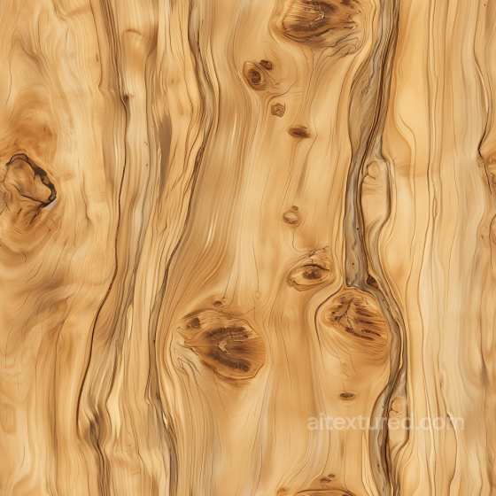 Pine Wood PBR Texture Featuring Natural Knots and Flowing Grain Wood texture preview