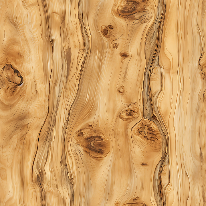 Pine Wood Featuring Natural Knots and Flowing Grain seamless PBR texture preview