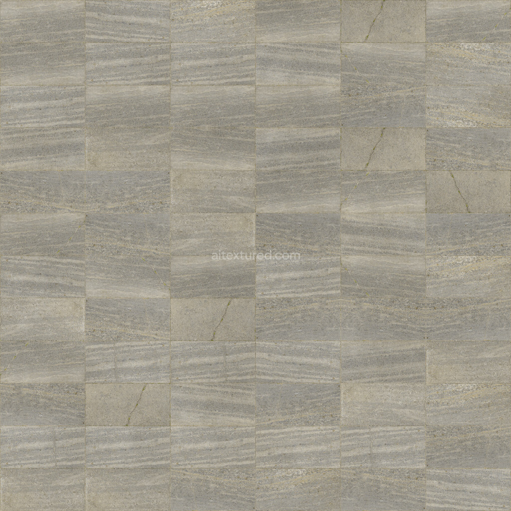 Seamless paving stones texture with a natural gray pattern