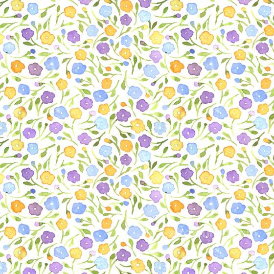 Watercolor Wild Flower Pattern Texture in Pastel Shades Wild Flower texture preview