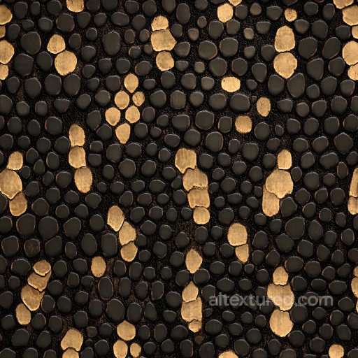 Reptile-Like Skin PBR Texture with Detailed Scales and Natural Color Variation seamless Skin PBR texture