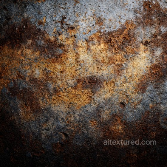 Rusted Metal PBR Texture Featuring Rust Patches and Cracks Rust texture preview