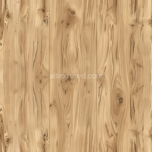 Seamless 3D Light Pine Wood Planks PBR Texture with Knots and Grain