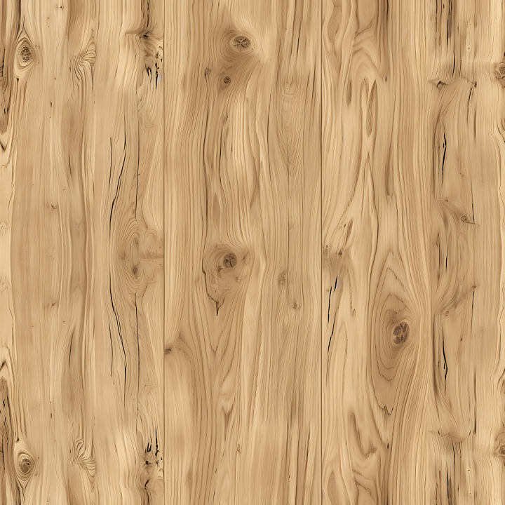 Light Pine Wood Planks with Knots and Grain seamless PBR texture preview