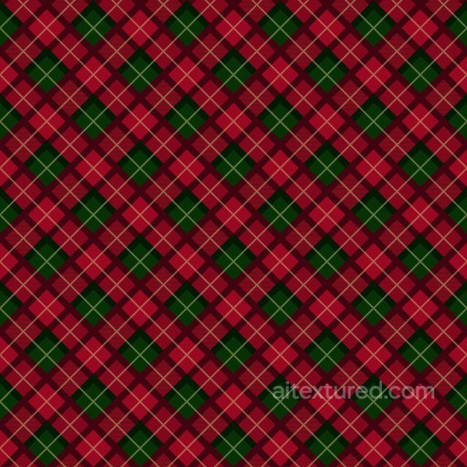 Red and Green Christmas Gift Wrapping Paper | Free PBR seamless Paper PBR texture