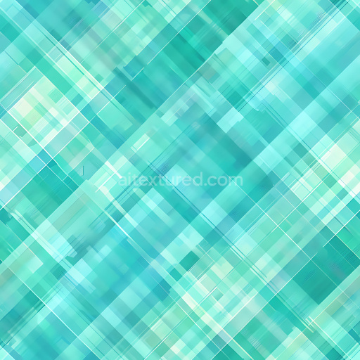 Seamless 3D PBR Texture of Turquoise and Aqua Plaid with Soft Gradient Overlay