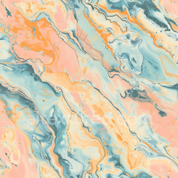 seamless Seamless 3D Creamsicle Marble PBR Texture with Pastel Orange and Blue Veins texture 8k free download PBR