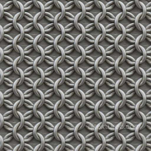 8K PBR Chainmail With Butted Rings And Matte Finish Surface seamless Chainmail PBR texture