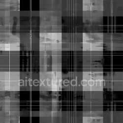 seamless Seamless 3D PBR Texture of Black and Gray Abstract Plaid Fabric Pattern texture 8k free download PBR